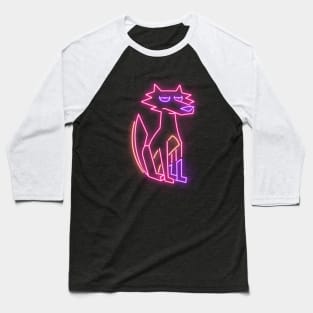 Neon coyote space Baseball T-Shirt